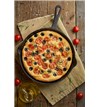 focaccia-pizza-in-skillet-italian-flat-bread-with--5XRHWTY