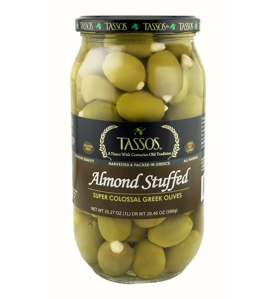 Almond Stuffed Super Colossal Olives | Tassos