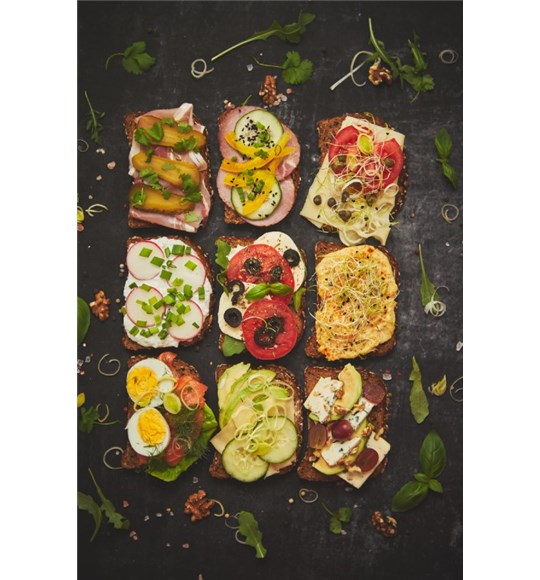 top-view-of-different-decorated-sandwiches-as-appe-KKYQVHU