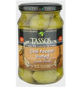 Chili Pepper Stuffed Greek Olives