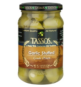 Garlic Stuffed Greek Olives