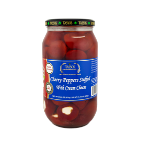 Cherry Peppers Stuffed with Cream Cheese