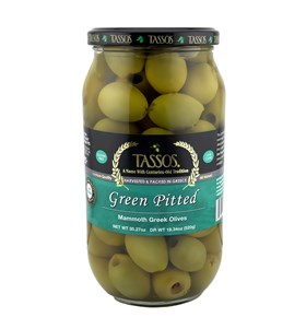 Green Pitted Mammoth Greek Olives