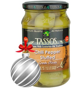 Chili Pepper Stuffed Greek Olives