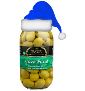 Green Pitted Mammoth Greek Olives