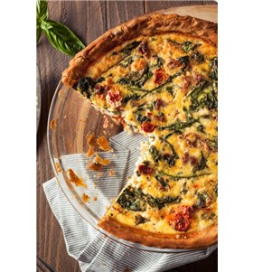 Spinach and Sundried Tomato Quiche