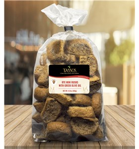 Rye Mini Rusk Made with Greek Olive Oil