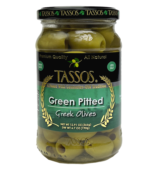 13oz_-_Tassos_Green_Pitted_Olives