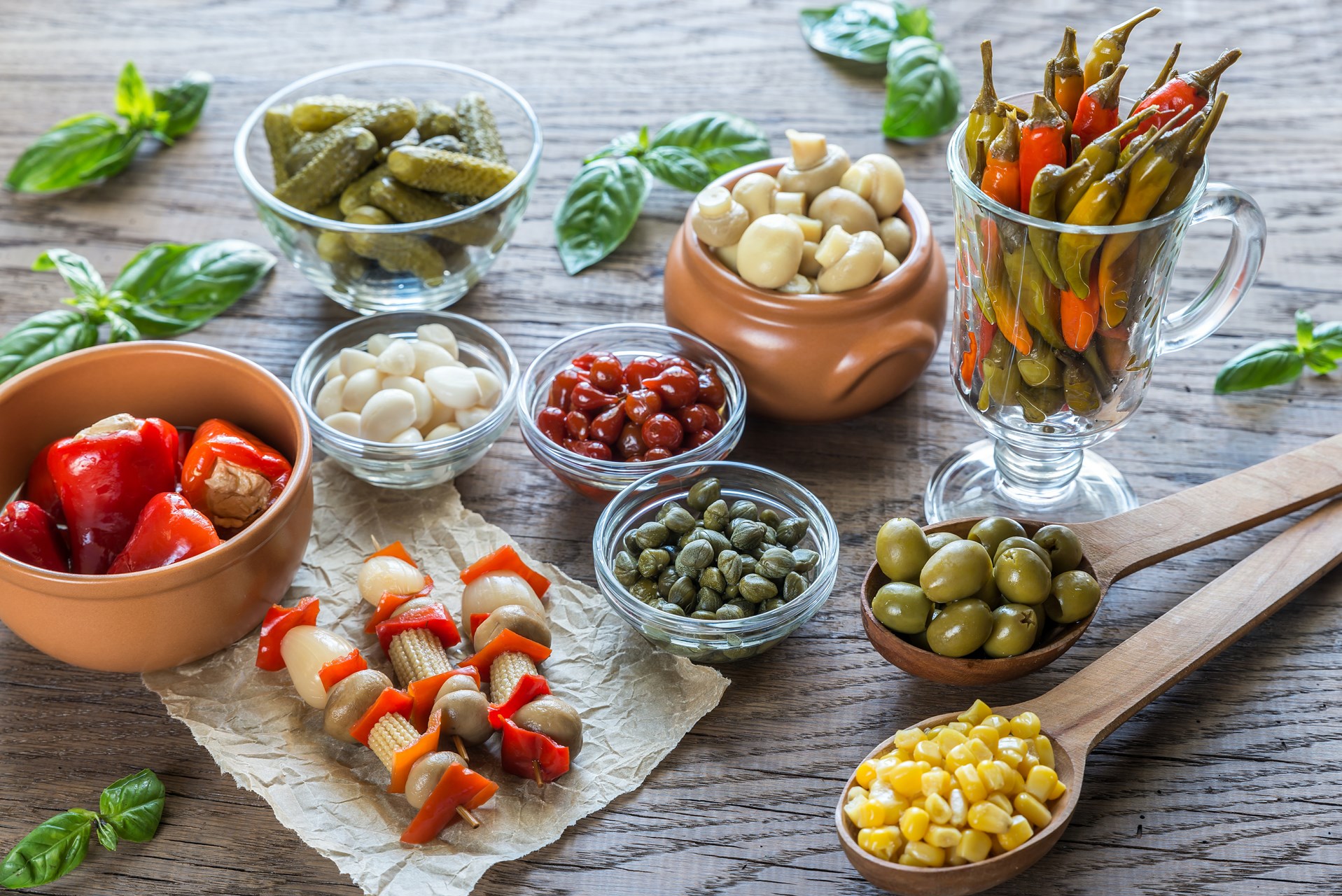 pickled-vegetables-on-the-wooden-background-PU5L2RK