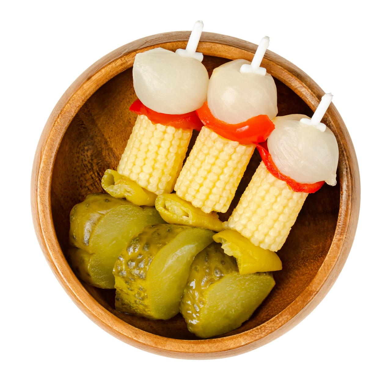 vegetable-party-skewers-pickled-vegetables-in-a-wo-6WB28ZS